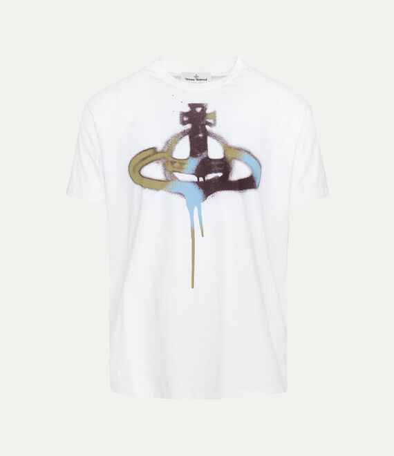 Vivienne Westwood Spray Orb Classic T-Shirt in WHITE